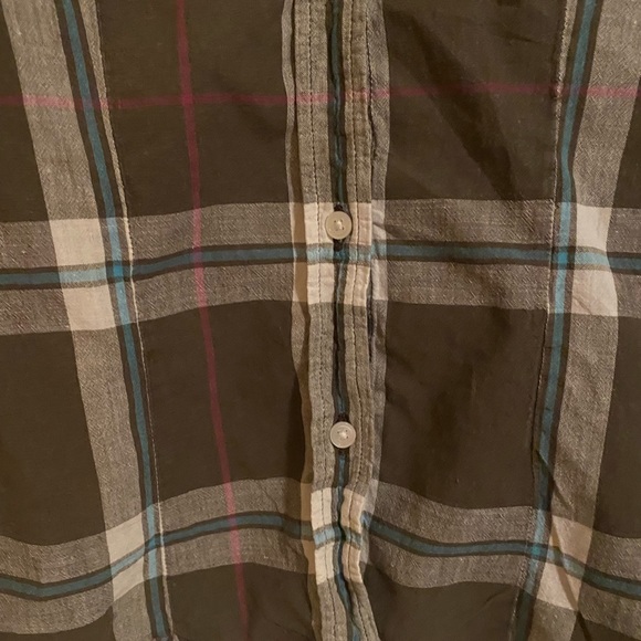 American Eagle Outfitters 100% cotton plaid button down blouse. - Picture 4 of 8